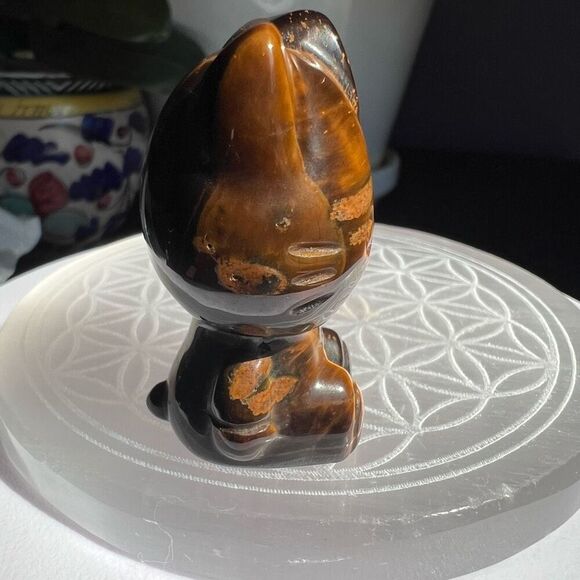 Hello Kitty Tiger Eye‎ Crystal Carving - Picture 6 of 13